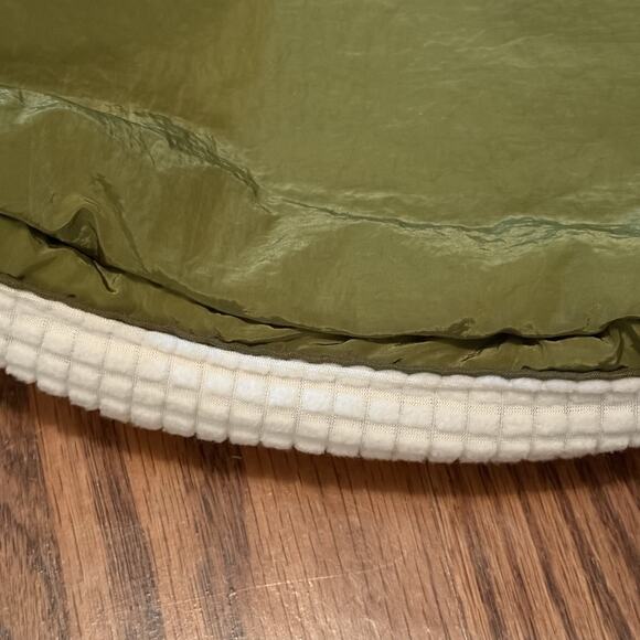 Free People Movement Cold Shoulder Sling Bag Olive Green Ivory Pockets NWOT - Picture 7 of 15